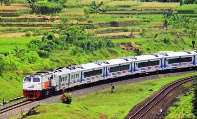 Les trains de l'Indonésie