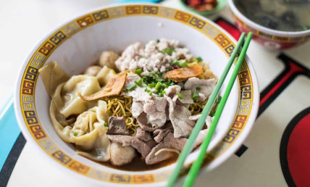 Hill Street Tai Hwa Pork Noodle Singapur Michelin-Stern ausgezeichnetes Street Food
