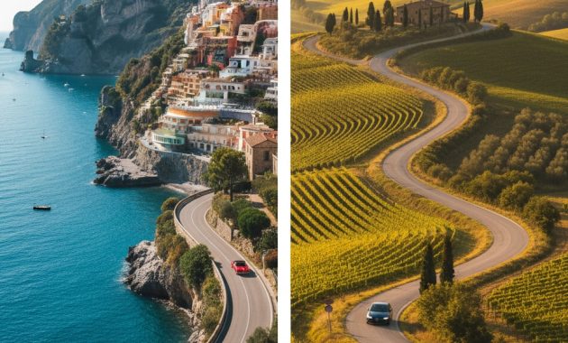 İtalyan Karayolu Gezi Rotaları: Sahil Yolculukları ve Kırsal Yolculuklar