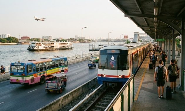 Fortbewegung in Thailand: Z&uuml;ge, Busse, Fl&uuml;ge und F&auml;hren