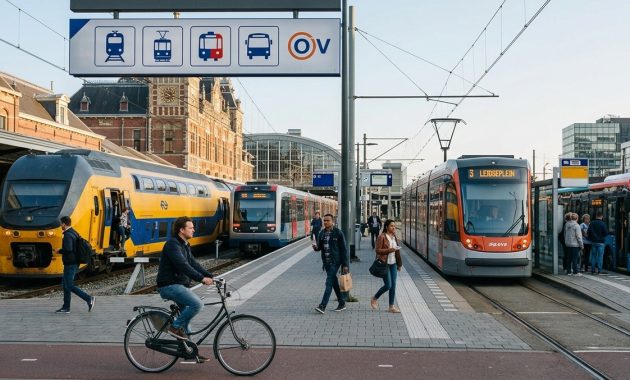 Netherlands transportation: Learn how to travel around the Netherlands using trains, trams, metro, buses, ferries, bicycles, and rental cars with this complete transportation guide.
